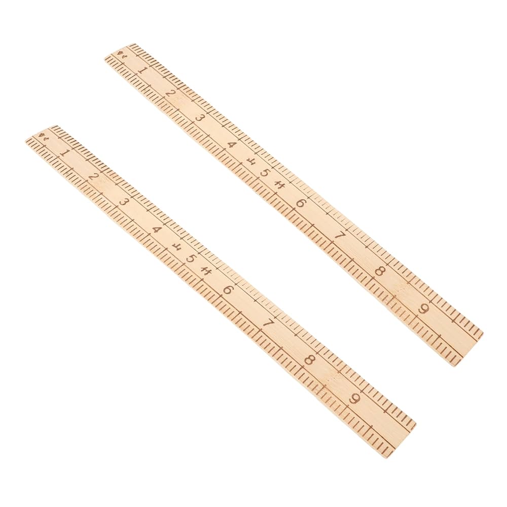 木製の定規（下端定規）2枚セット桐ケース入り・削ろう会員の方にお