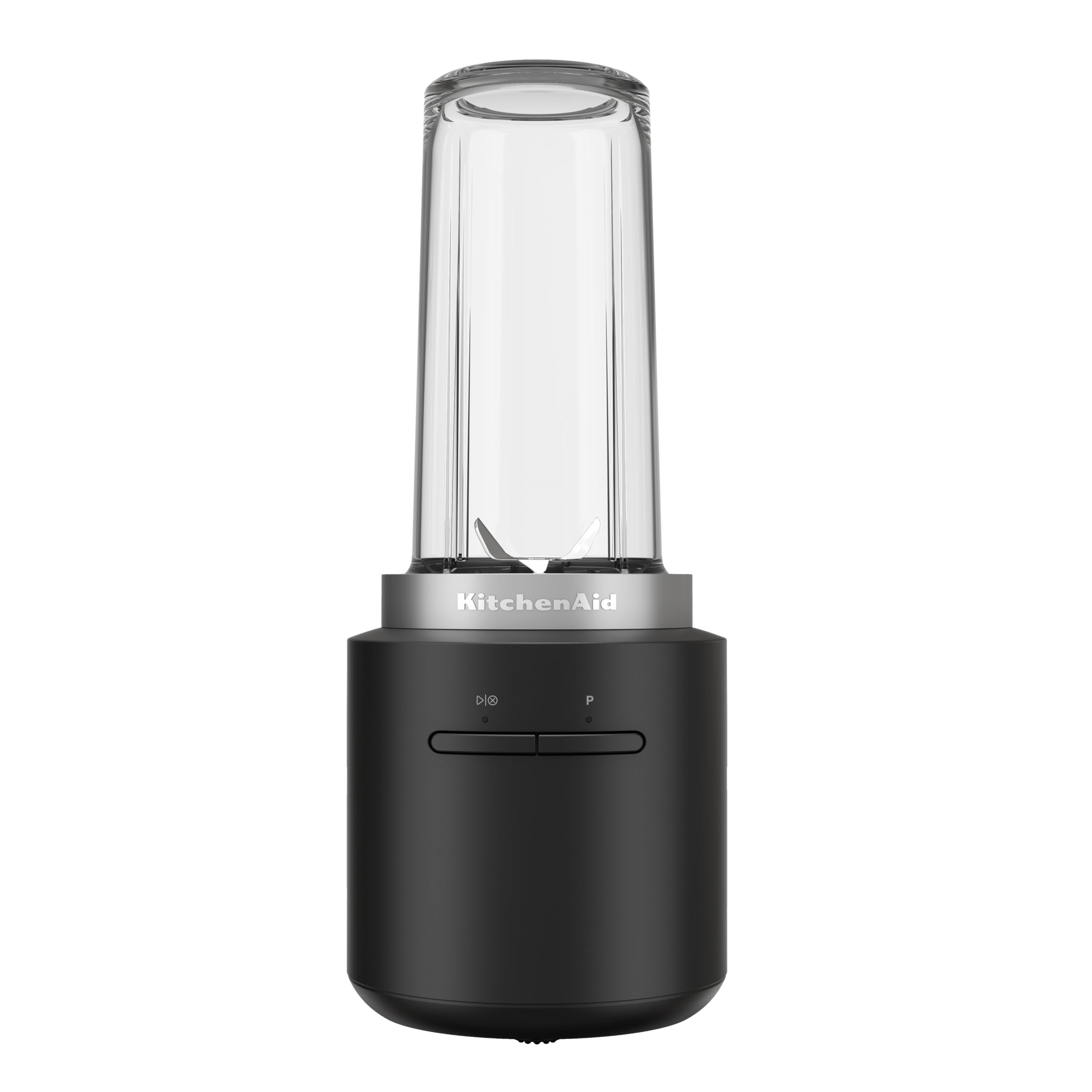 KitchenAid Kabelloser Personal Blender - Go Cordless - 473 ml BPA-freier Becher - Pulse-Taste - Edelstahlklingen - Ohne Akku - Schwarz Schwarz - Ohne Akku Personal Blender Ohne Akku