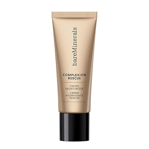 bareMinerals Complexion Rescue Tinted Moisturizer for Face, Hydrating Formula with Hyaluronic Acid, Sheer-to-Light Coverage, Multi-Tasking Skincare-Infused Makeup, Non-Comedogenic, Vegan, Cruelty-Free - 35 ml (Pack of 1) - Natural Pecan 05