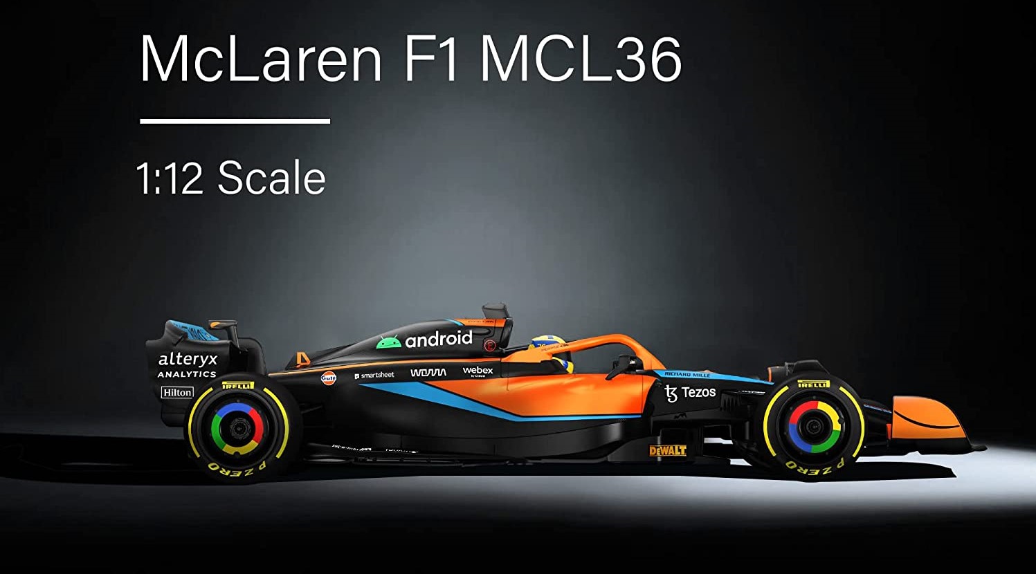Amazon.com: RASTAR McLaren MCL36 Formula 1 Race RC Car 1/12 Scale