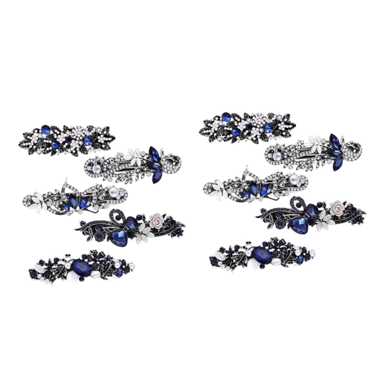 FRCOLOR 10piezas Horquillas De Diseño Floral Vintage Cabello Clips De Para Novias y Ocasiones Especiales Accesorios De Pelo Para Mujeres y