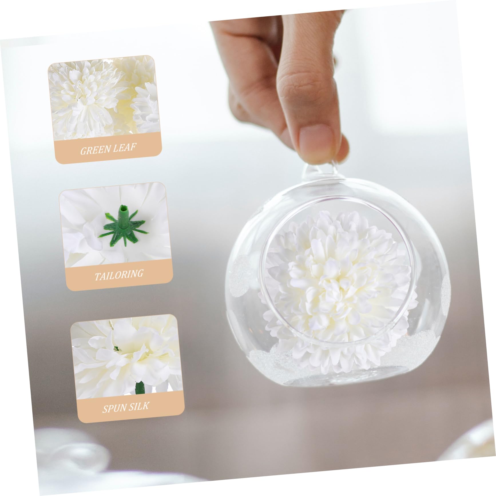 MAGICLULU 2 Sätze Simulierte Chrysanthemendekoration Herzstück Tischdekoration Gefälschte Chrysanthemen Hochzeitsdekoration Simulation Chrysanthemenblüte Plastik 50 Stück * 2