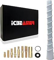 Vista 91 de ICBEAMER 3 inch / 76 mm MINI Mexican Mexico Flag Automotive Antenna with Internal Copper Coil Universal Fit AM/FM Radio Antenna Replacement