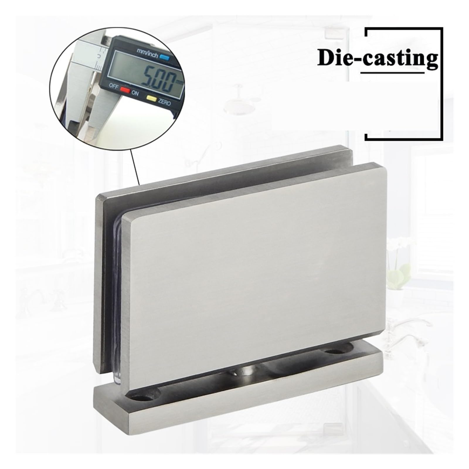 Bisagra Ducha Bisagra pivotante for puerta de vidrio con rotación 360 ​​grados, bisagra ducha fundida a presión, superior e inferior for vitrina(Matte black)
