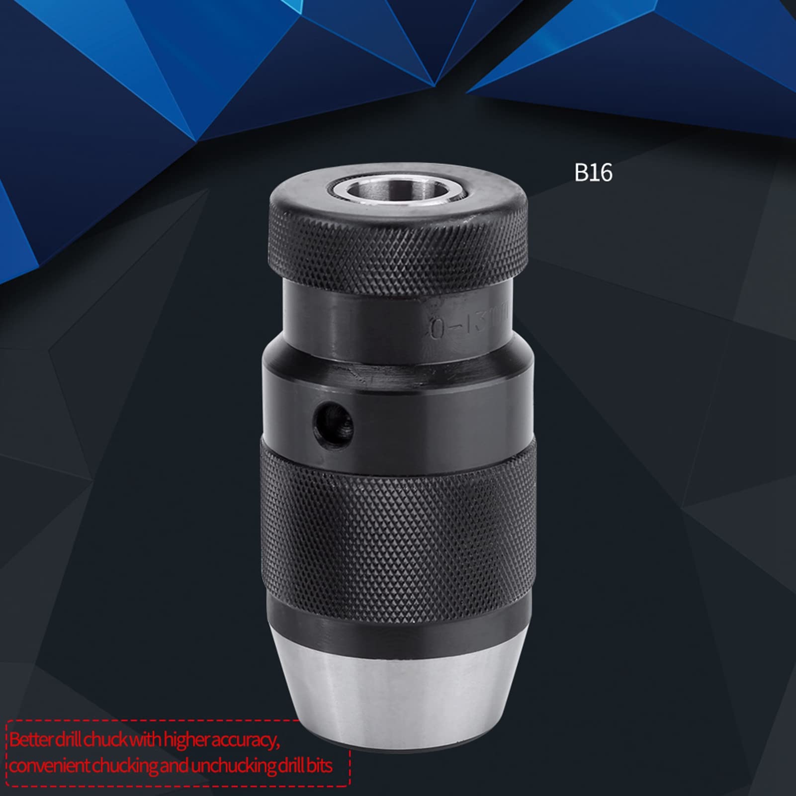 Mandrino Autoserrante B16,sds Autocentrante Trapano Per A Colonna - Punta Elicoidale Chuck 1pc 0-13mm 1/2"acciaio For Elettrico Del Tornio Capacità Di Serraggio Per Tornio Trapano Elettrico