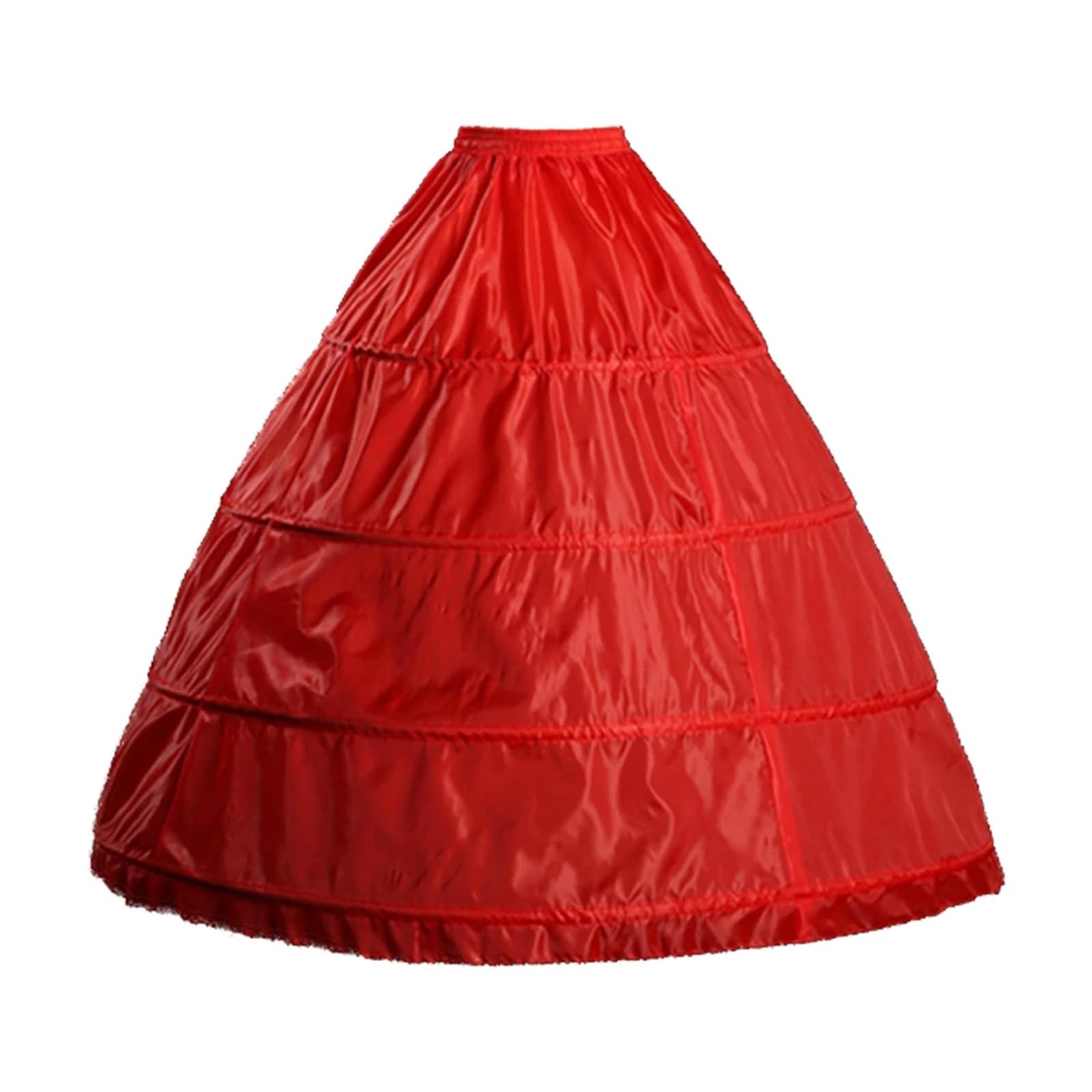 Reifrock Roter 4 Hoops A-Linie Petticoat Krinoline Slip Unterrock for Ballkleid Brautkleid
