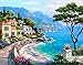 Produktbild TianMai Heiß Neu DIY 5D Diamant Malerei Kit Kristalle Diamant Stickerei Strass Malerei Kleben Malen nach Zahlen Stich Kunst Kit Zuhause Dekor Mauer Aufkleber - Seaside City Liebe Meer, 30x25cm