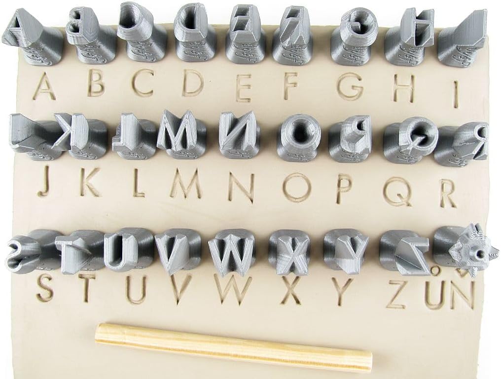 Futura Alphabet Clay Stamps | Uppercase