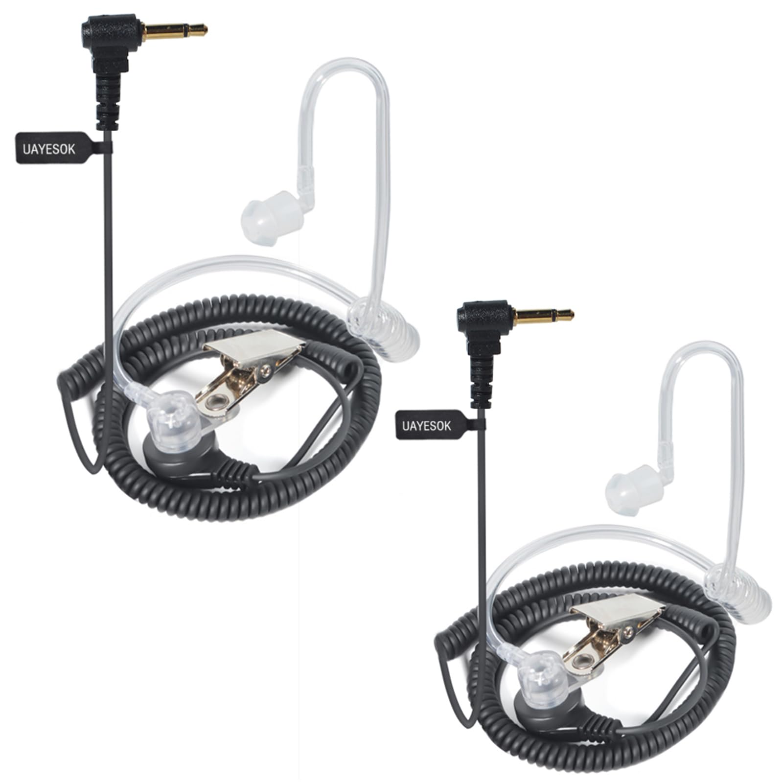 UAYESOK 1 Pin 3.5mm Receiver/Listen Only Walkie Talkie Earpiece