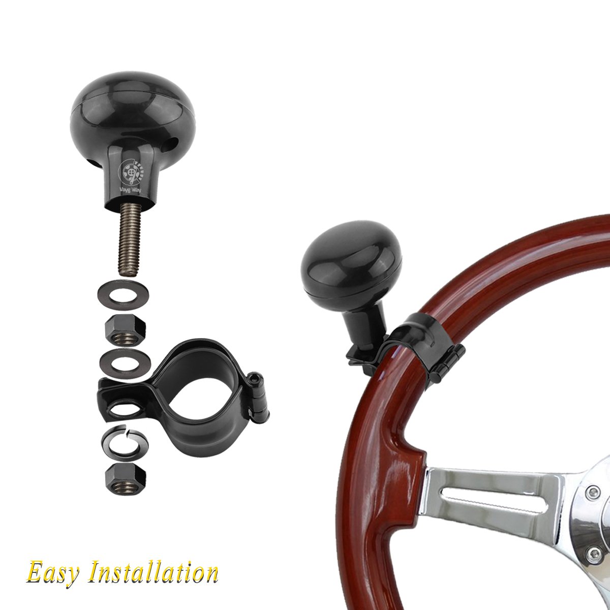 VaygWay Steering Wheel Spinner Knob Car Suicide Handle Knob Ball