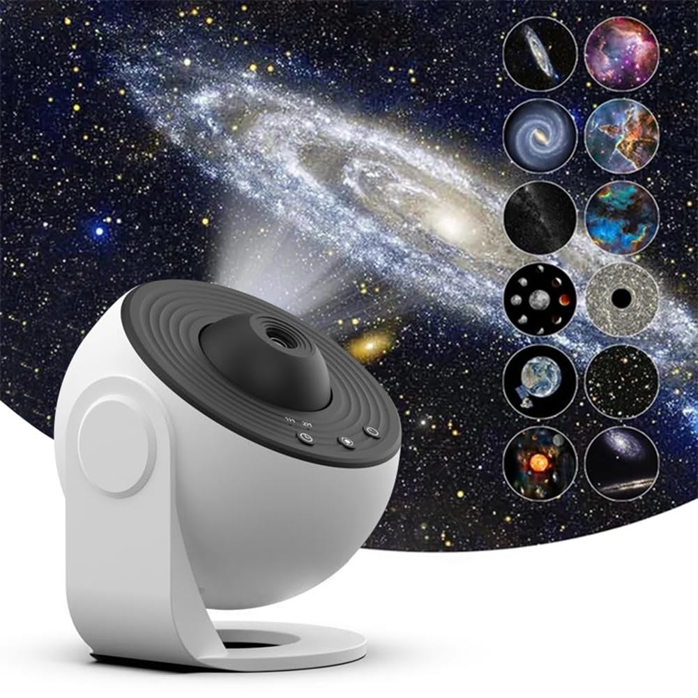 Galaktyka gwiaździsta lampa projekcyjna obracana o 360°, regulowana lampa nocna do sypialni, domu, na imprezę C