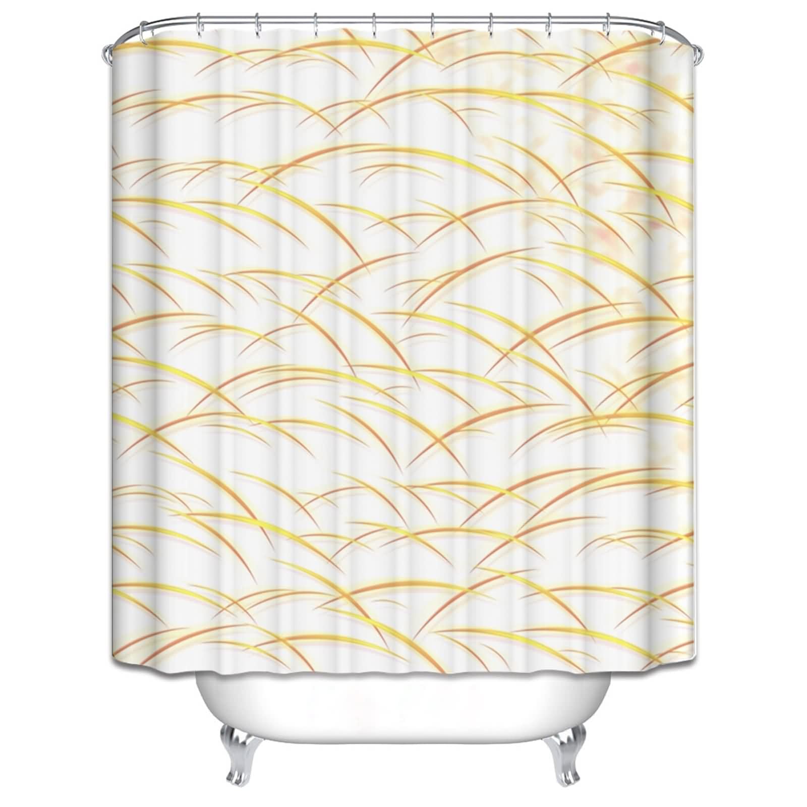 Rideau douche anti moisissure 220x180cm résistant avec fond antidérapant