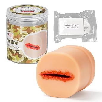Wound Packing Trainer, Laceration Wound Packing Simulator for Hemostasis, Bleed Control Trainer for Medical Education