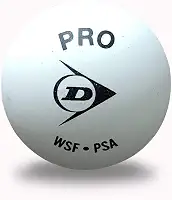 Dunlop Sports Bola de squash para quadra de vidro Revelation Pro, branca, caixa com 12 bolas