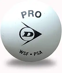 Dunlop Sports Bola de squash para quadra de vidro Revelation Pro, branca, caixa com 12 bolas