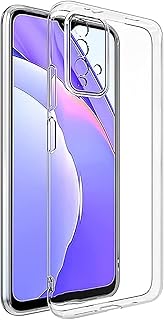 جراب حماية شفاف من جل البولي يوريثين المرن المقاوم للحرارة والسيليكون المرن المضاد للخدش مع حماية للكاميرا لموبايل شاومي ريدمي 9T/ ريدمي نوت 9 شبكة الجيل الرابع 4G - شفاف