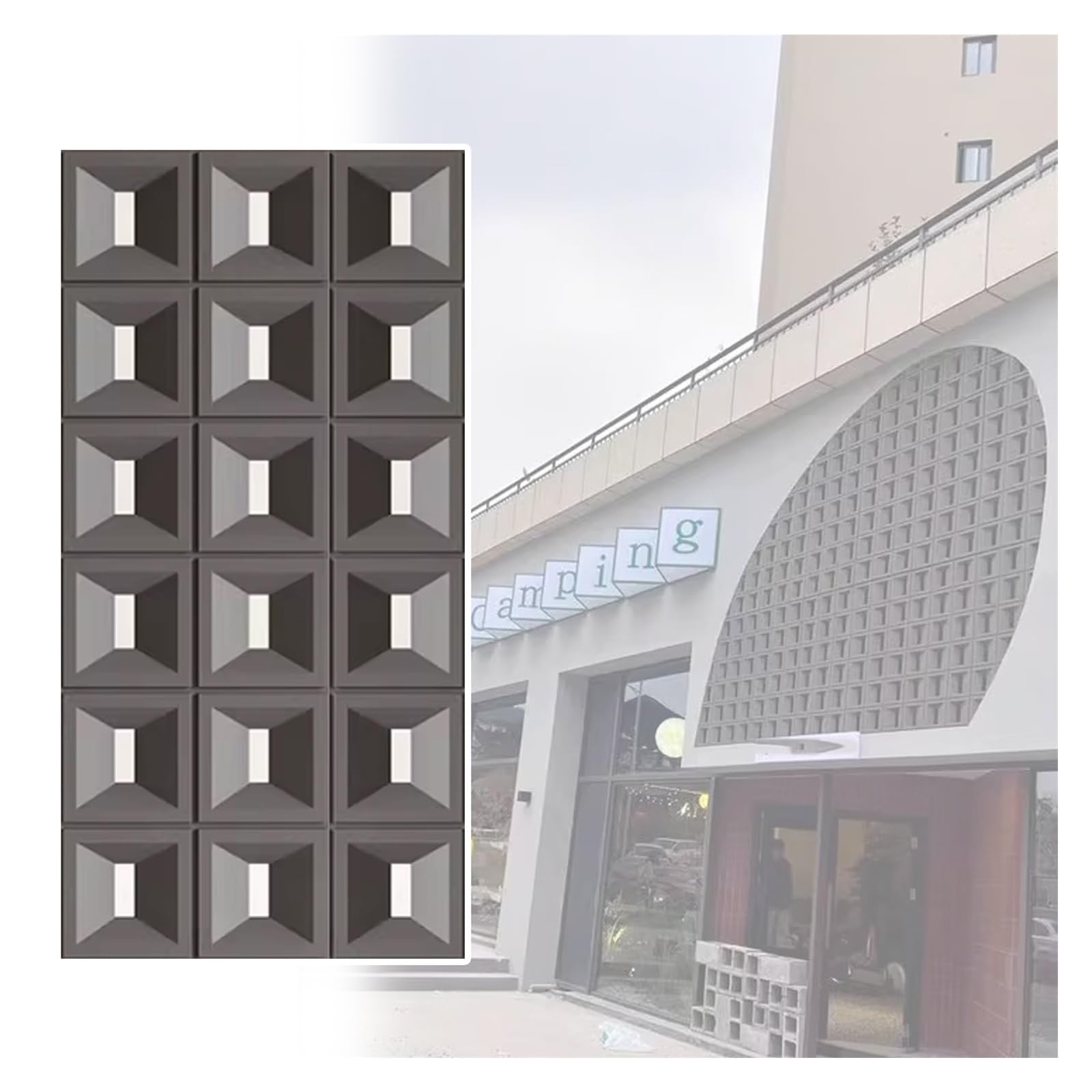 Panneaux muraux 3D pour décoration murale TV et rénovation mur