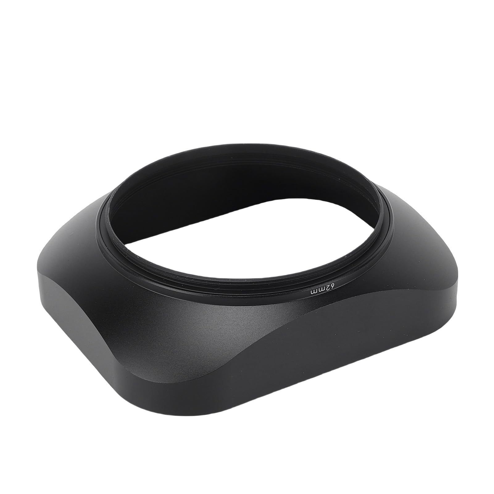 Asixxsix Set Paraluce e Copriobiettivo Quadrato da 62 Mm, Paraluce in Metallo con Finitura Opaca con Cappuccio, Design Filettato Compatibile con Tutti gli Obiettivi con Diametro di 62 Mm, per