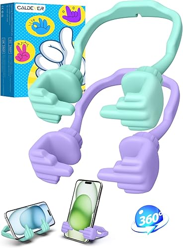 Regalos navideños para adolescentes y niñas, regalos para mujeres y adultos soporte para teléfono celular perezoso, soporte de teléfono único para