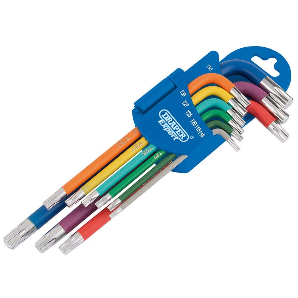 Draper Expert 66143 Metric Coloured Long Arm TX-STAR® Key Set (9 P...