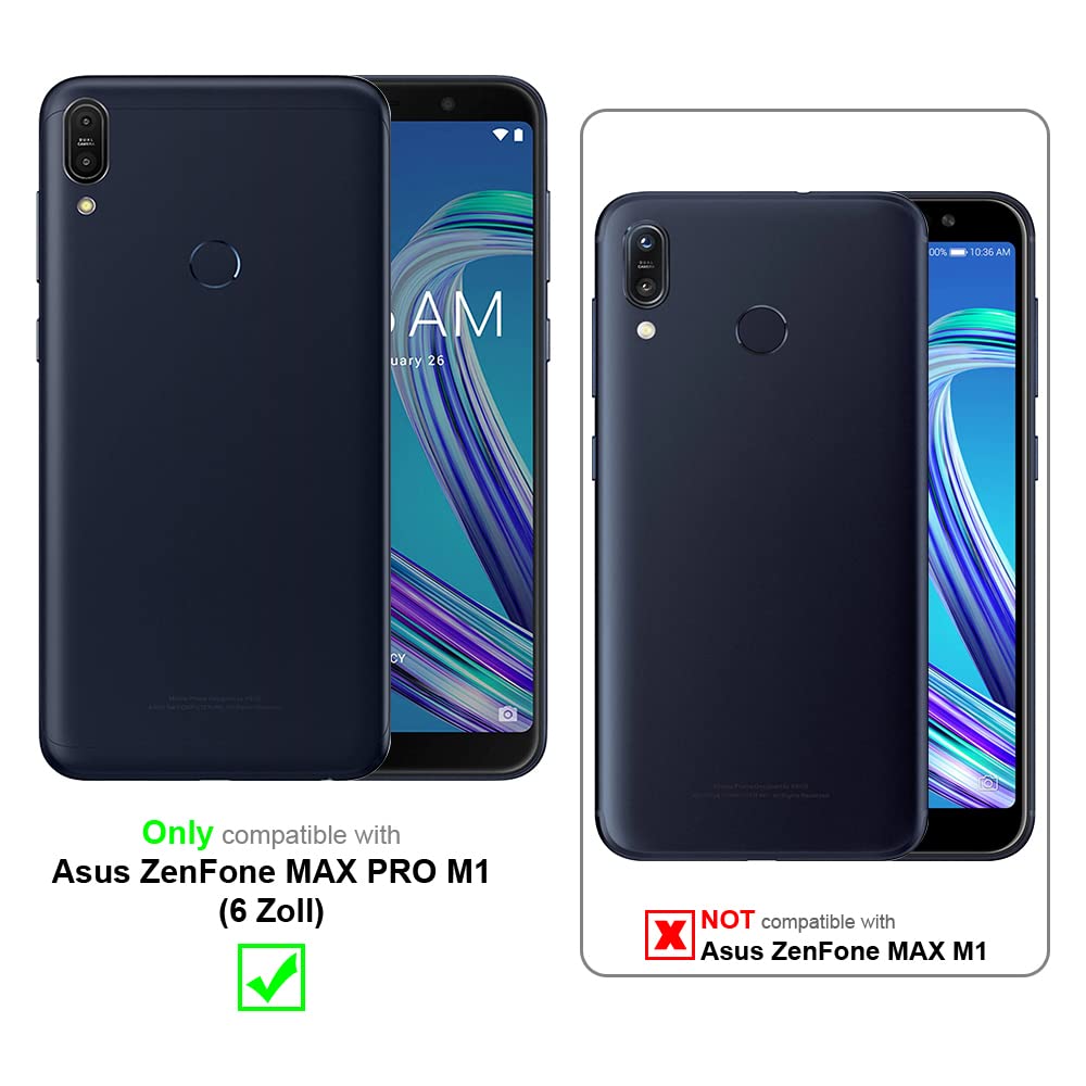 Cadorabo 3x Pellicola In Vetro Temperato 9H Per Asus ZenFone Max Pro M1 - Trasparente, 3D Touch, Anti Graffio - 5