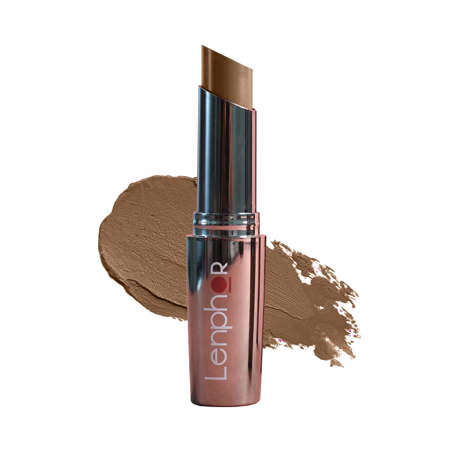 Lenphor Treasure Matte Lipstick, Long Lasting Lipstick for Professional Cosmetics for Women, Creamy Soft Lip Stick, Moisturizer Lip Gloss, Lipsticks for Women & Girls, Pale Brown, 3gm-image-6