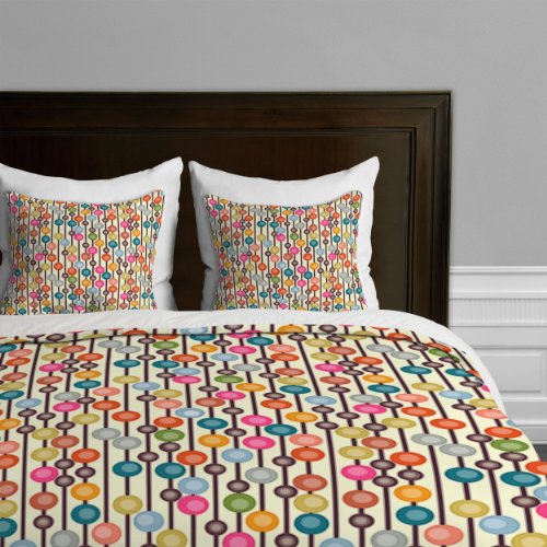 Deny Designs Sharon Turner Mocha Chocca Candy Bubbles Duvet Cover, King