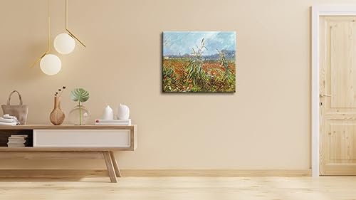 Miniatura 6 de Wieco Art Impresiones en lienzo con orejas verdes de trigo por Vincent Van Gogh, impresionismo, lienzo para pared, pinturas famosas, obras de arte