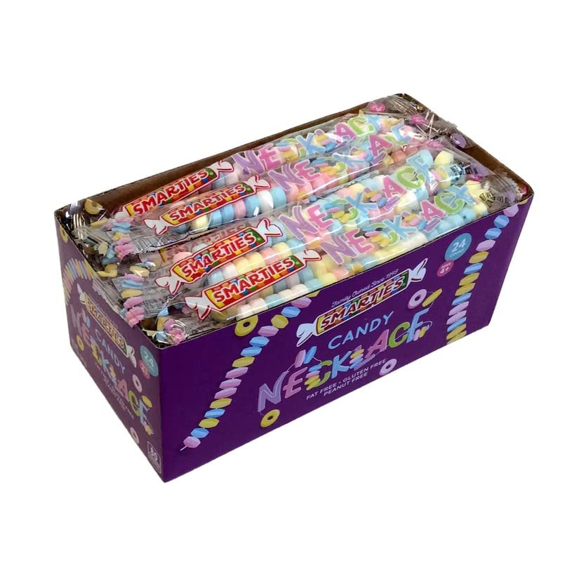 Smarties Candy Necklaces 12" - Case of 24