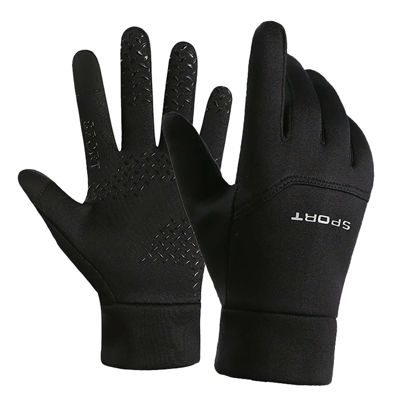 Lightweight Winter Gloves for Men Women Touchscreen Thermal Glove Non-Slip Elastic Cuff Gloves Warm Running Glove