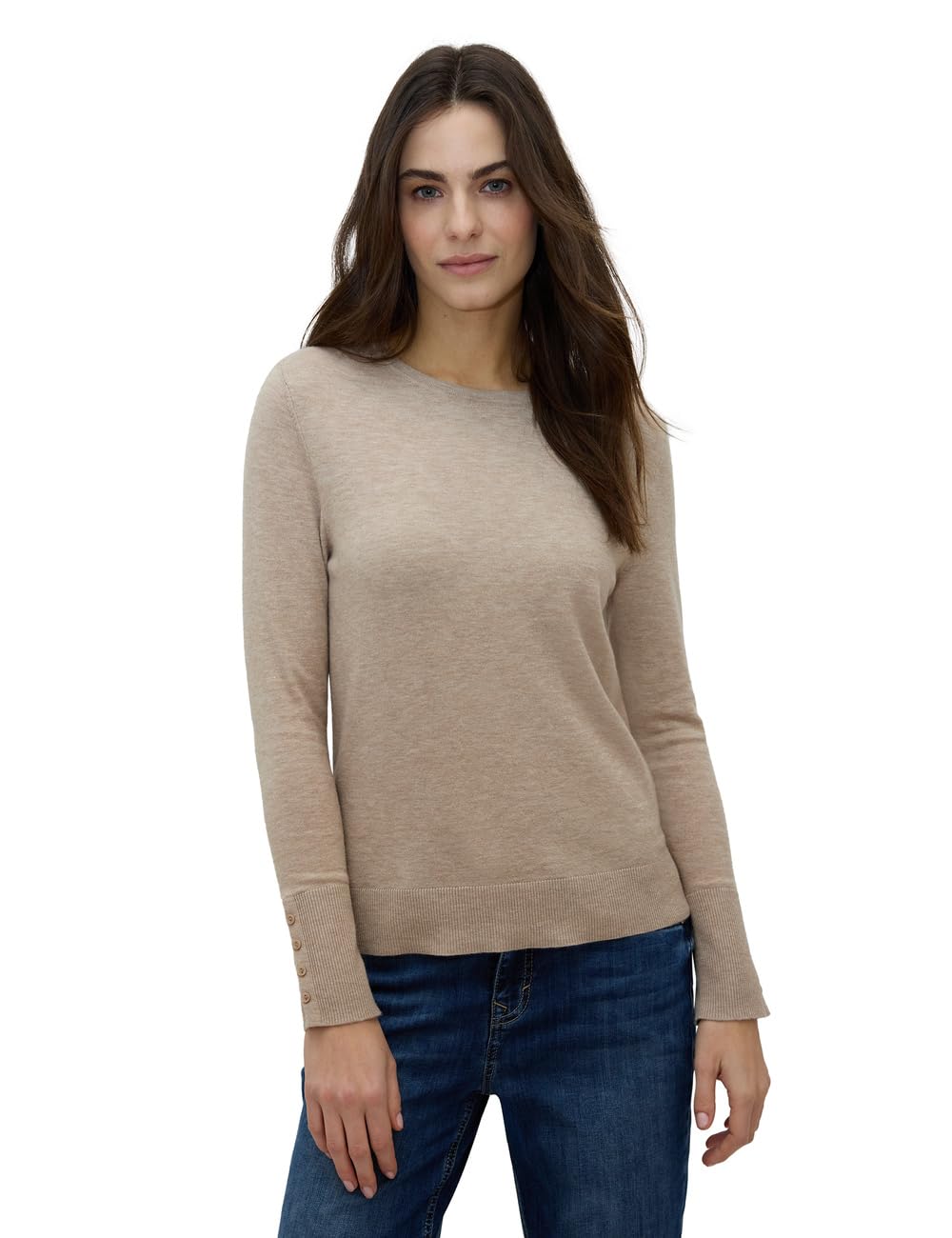 Street One Studio Damen Strickpullover mit Knöpfen