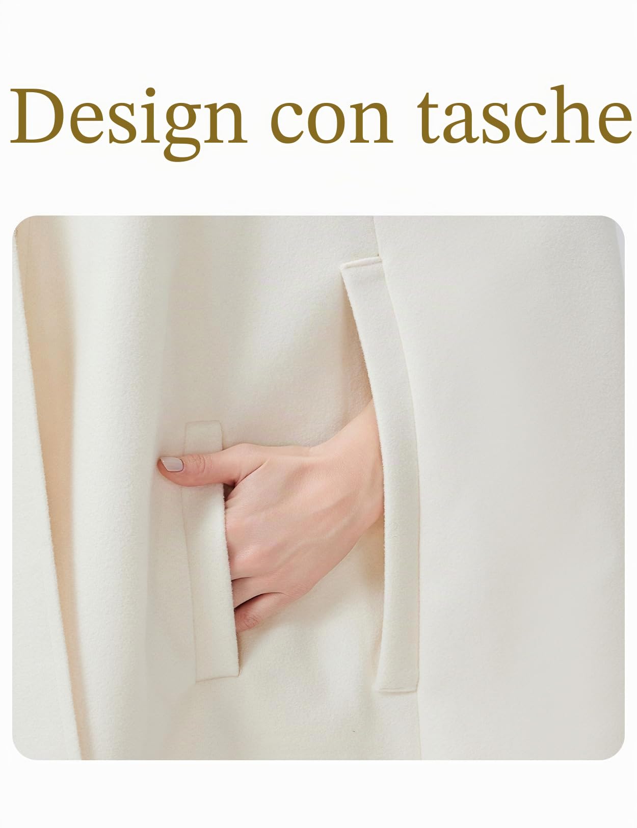 BEAUTELICATE Donna Mantello con Cappuccio Inverno Misto Lana Cappotto Medievale Robe Lungo Poncho Giacca con Giromanica per Cosplay Halloween Costume Natale Matrimonio