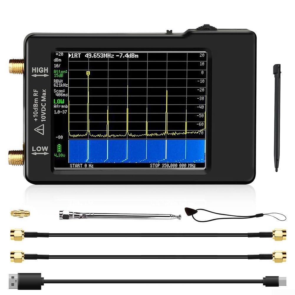 Analyseur de spectre portable Tinysa - Analyseur de fréquence portable compact - Pour les fréquences HF à UFor HF dans un design léger