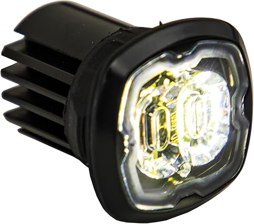 Miniatura 8 de Buyers Products 8892410 - Luz estroboscópica LED ámbar de montaje empotrado o superficial, 17 patrones de flash, 12-24 VCC, soporte de montaje se