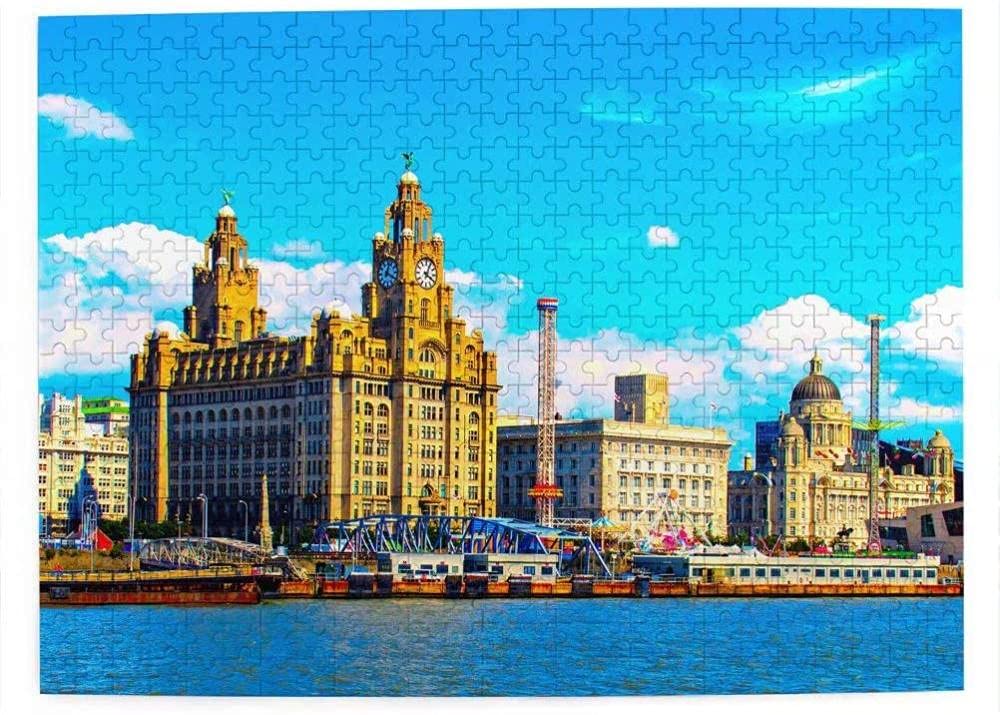 Uk England Liverpool Jigsaw Puzzle for Adults 2000 Piece Travel Gift Souvenir 70x100CM — image 1