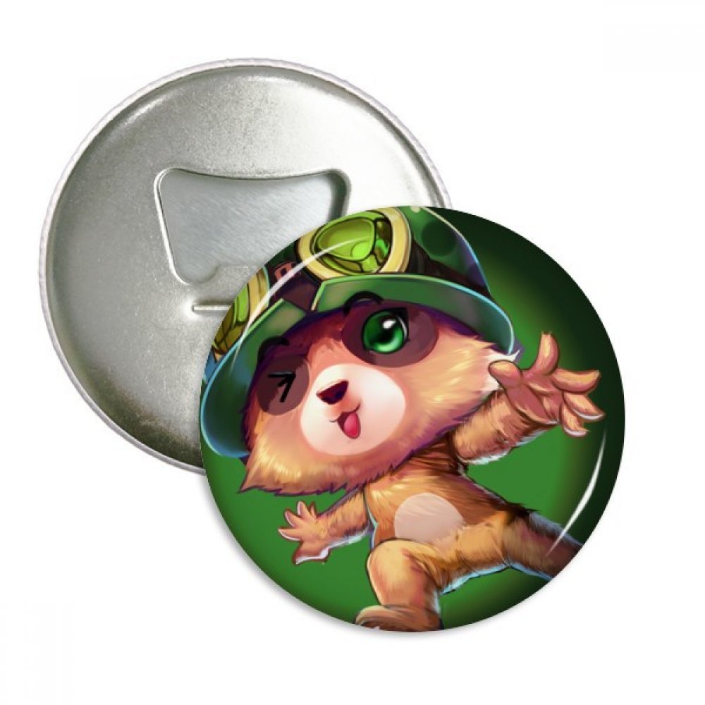 Décapsuleur aimanté et badge drôle 3pcs argentés pour frigo