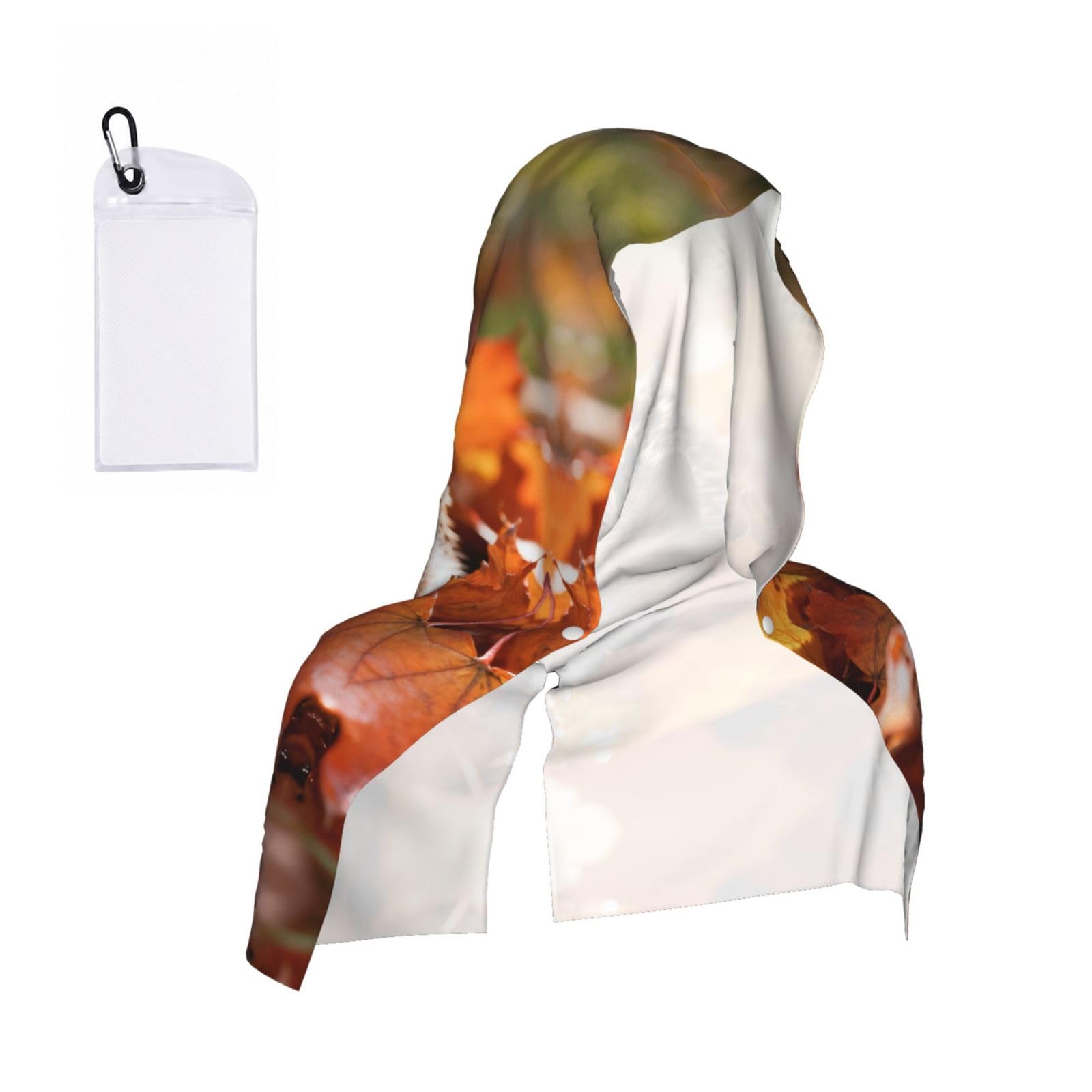 CNTDBU hedgehog Cooling Towel Hooded-Instant Chill Neck Cover for Sports, UV Cooling Rag for Running Gym