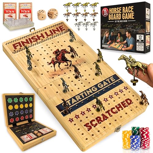 Juego de Mesa Horse Racing de 22 Pulgadas Plegable miniatura 1