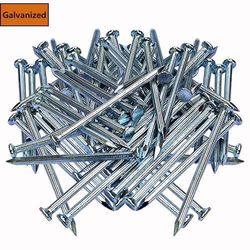 Image of 18pcs 2-3 /8 inch Wall Nails,Galvanized Hardware Nails,Good Hardness Wall Nails for Hanging Pictures