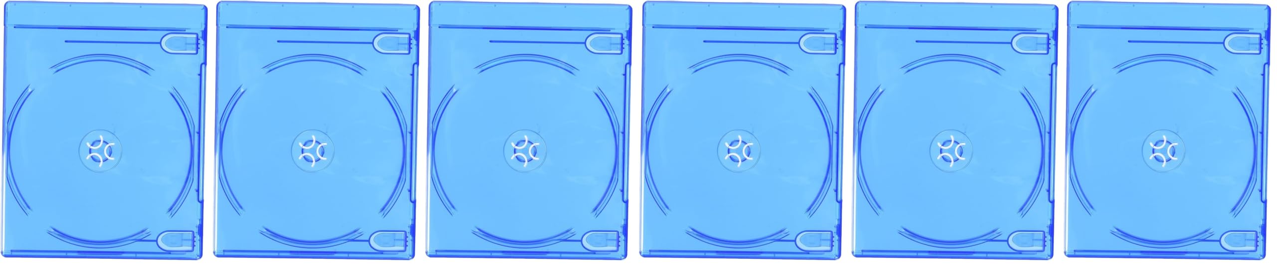 Hama Blu-ray-Doppelhülle (Auch passend für CDs und DVDs, Mit Folie zum Einstecken des Covers) blau, 00051468 (Packung mit 2)