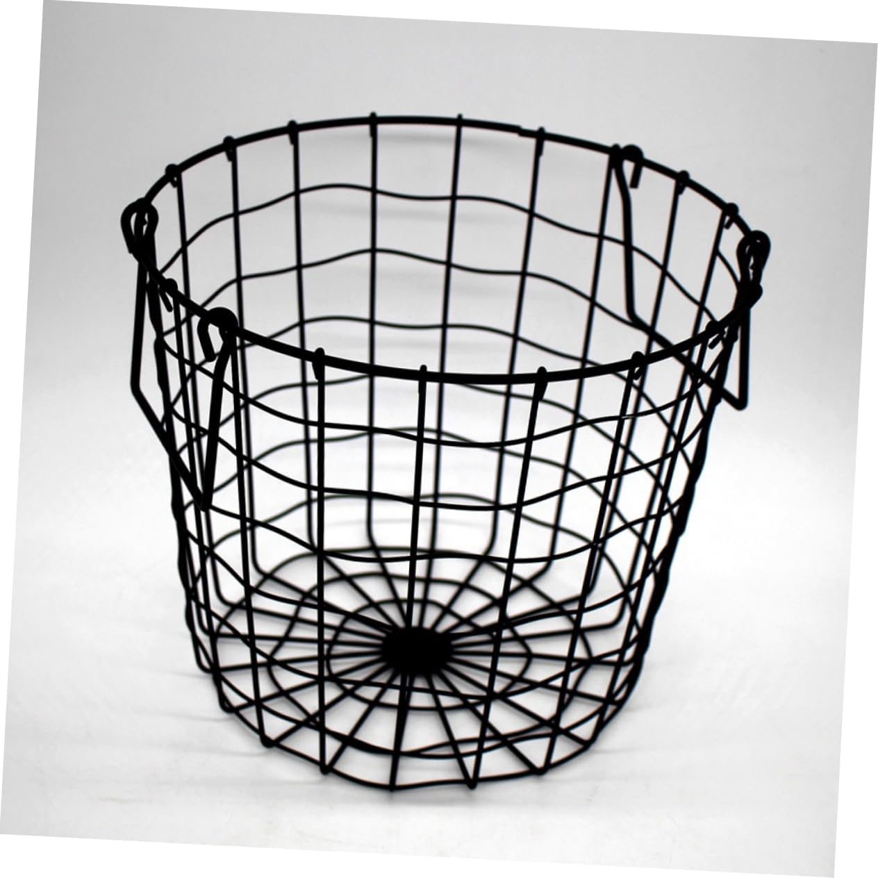 laundry basket Laundry basket portable to weave round grocery basket blanket metal basket wire basket Handheld sundries organizer bedroom storage basket desktop