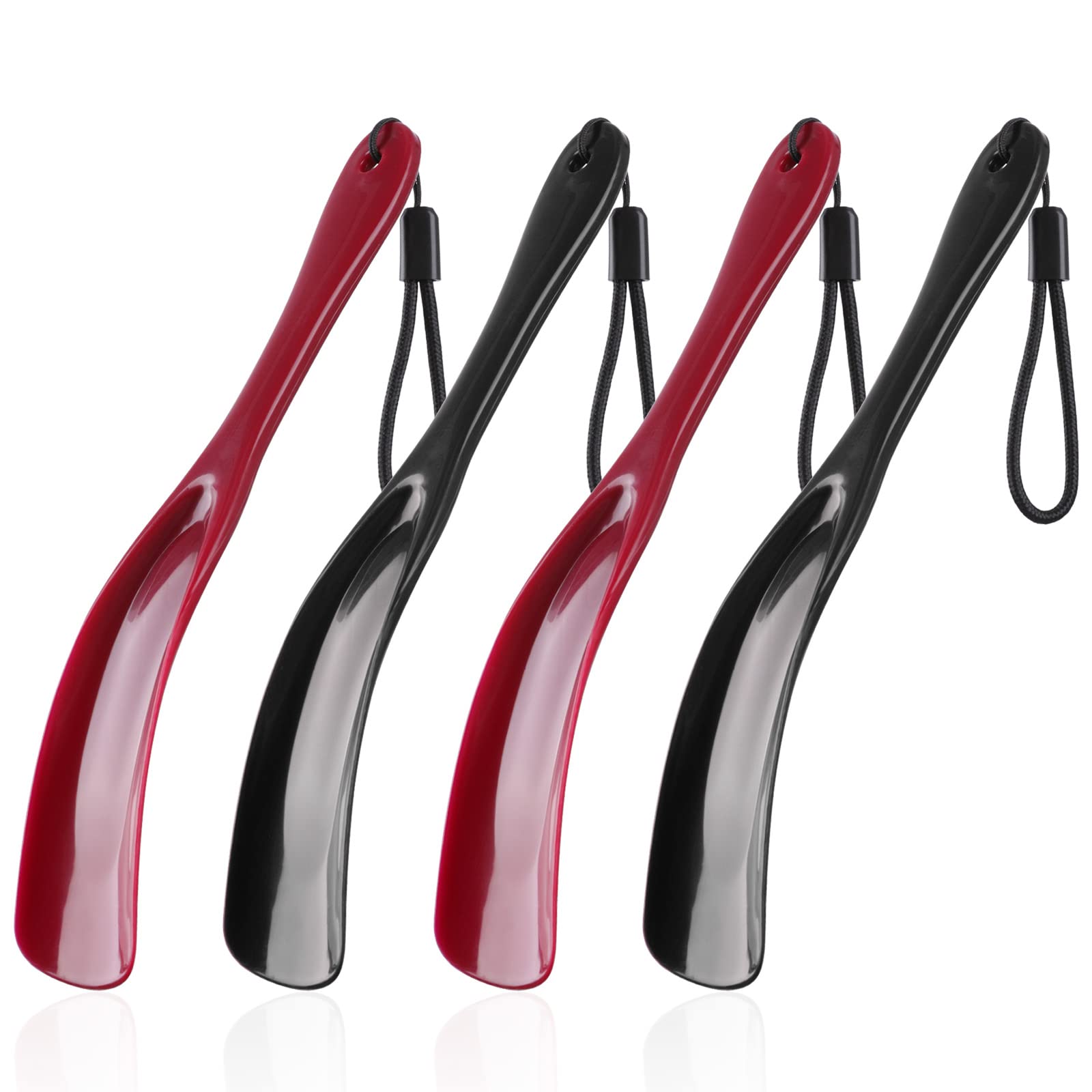 DK1774PCS Shoe Horn, Small Shoe Horn 7.7"/19.5cm,Superior Plastic Kids Shoe Spoon with Hanging Rope,Easy to Carry,for UK Men Women Kids and Seniors