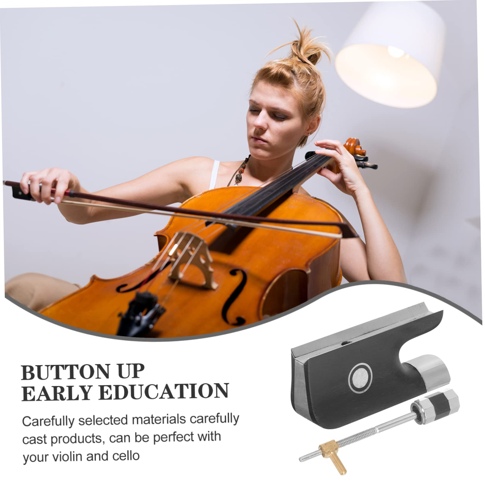 Hoement 3 Set Di Accessori A Clip Per Archetto Di Violino Con Parti Di Ricambio Per Accordatore Per Strumenti A Corda Acustici