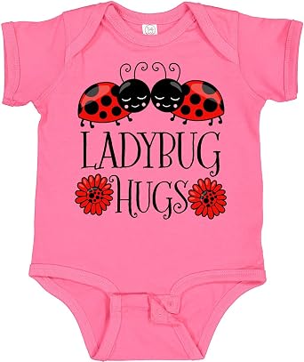 inktastic Ladybug Hugs Cute Pair Of Ladybugs Baby Bodysuit