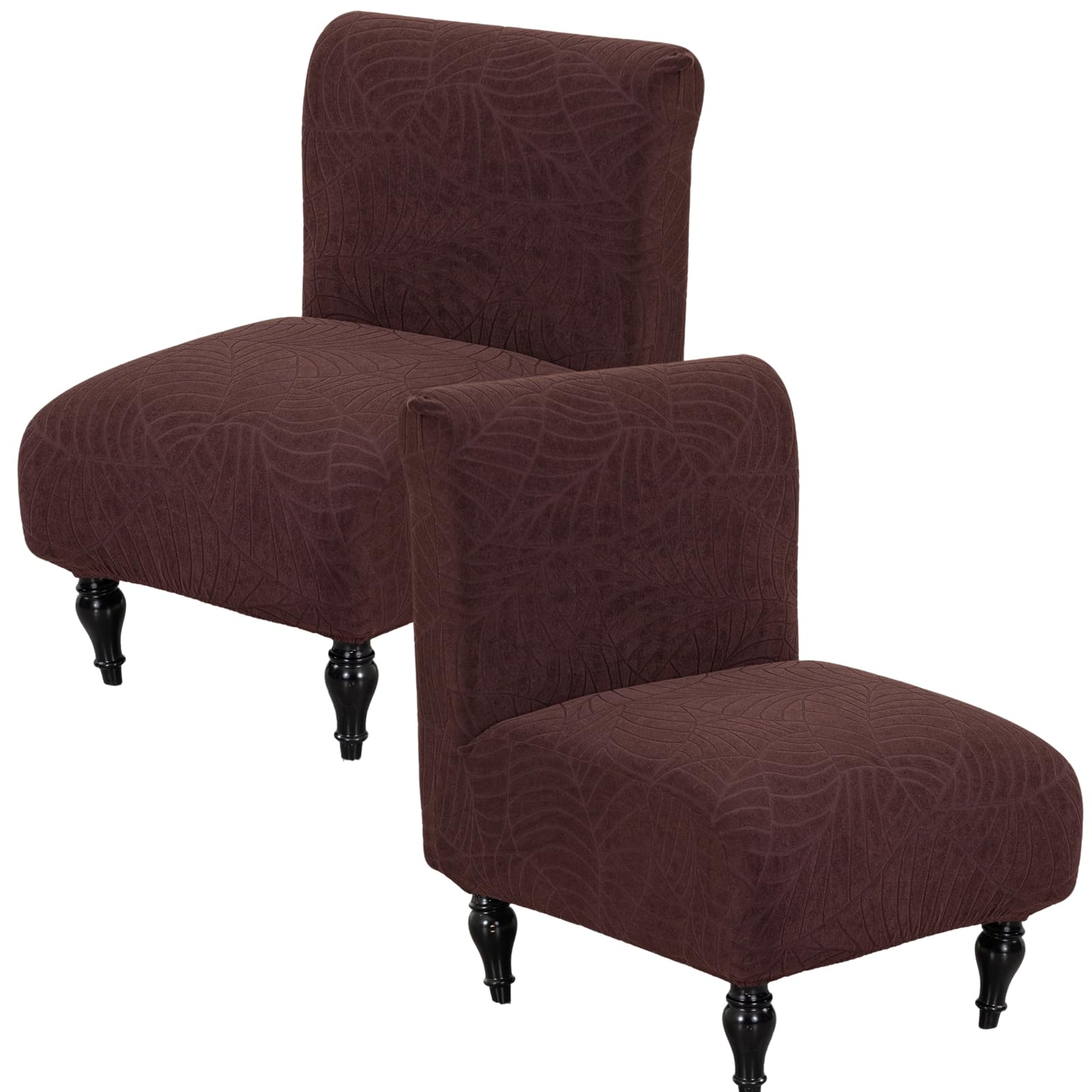 Armless Accent Chair Cover Slipcover for Living Room,Coffee