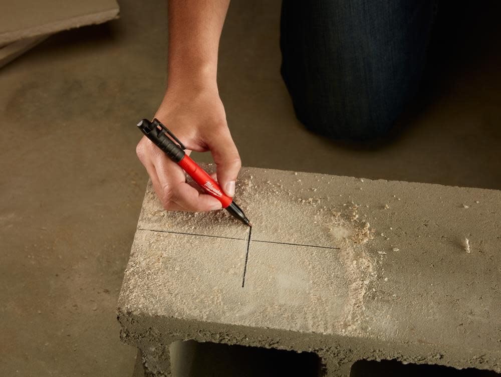 Milwaukee 48 – 22 – 3100 inkzall Jobsite marcador permanente punta fina negro (24-Pack)