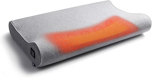 Miniatura 1 de Almohada térmica térmica para el dolor de cuello con batería, almohada cervical de espuma viscoelástica para dolor de cuello y hombros, almohada