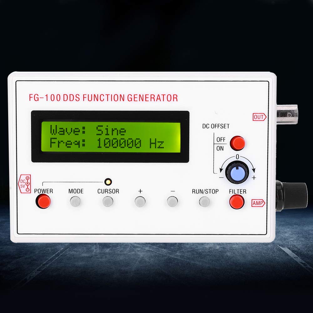 Signal Source Module, DDS Function Signal Generator, 1HZ-500KHz for Sine Signal Testing