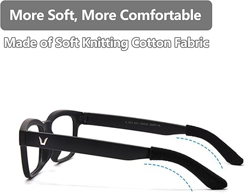 Miniatura 4 de 4 pares de almohadillas para las orejas, almohadillas de tela de algodón suave mejoradas, almohadillas para las orejas, antideslizantes y elásticos