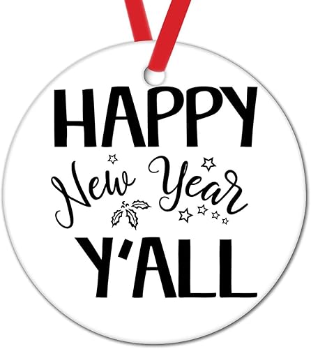Happy New Year Yall Christmas Tree Ornaments Funny Christmas Quotes Christmas Tree Decorations Happy New Year Holiday Present Ceramic Xmas Tree Happy New Year Yall Christmas Tree Ornaments Funny Christmas Quotes Christmas Tree Decorations Happy New Year Holiday Present Ceramic Xmas Tree